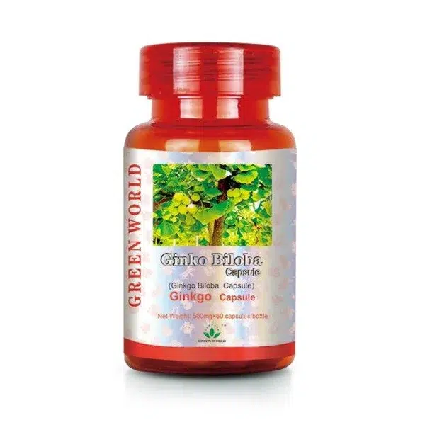 Green World Ginkgo Biloba Capsule 500Mg × 60 Capsules Green World Ginkgo Biloba Capsules