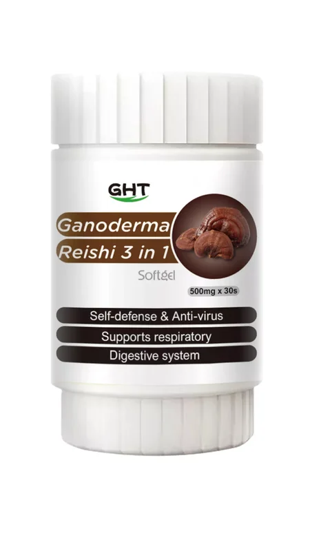 Ght Ganoderma Reishi 3 In 1 Softgel | Supplement For Immune, Respiratory &Amp; Digestive Health GHT Ganoderma Reishi 3 in 1 Softgel for immune, respiratory and digestive health support