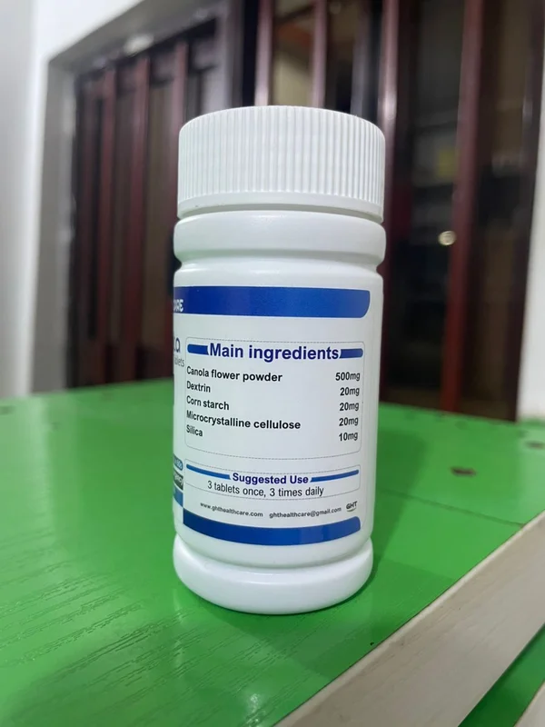 Ght Prostbeta Tablets – Men'S Prostate &Amp; Urinary Wellness Support – 570Mg – 60 Tablets GHT Prostbeta Tablets ingredient panel showing Canola Flower Powder and supporting ingredients.