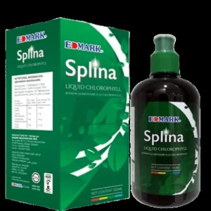 Edmark Splina Liquid Chlorophyll supports body detoxification and cellular health.