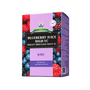 Blueberry Juice High VC supplement box with vitamin C rich berry formula