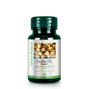 Green World Garlic Oil Capsule 360mg × 60 capsules bottle