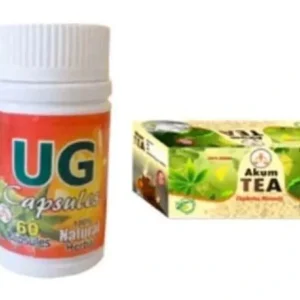 UG Capsules and Akum Tea supports blood sugar balance.