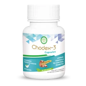 Chodex-3 Capsules – Support for Diabetes and Hypoglycemia