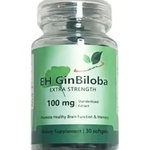 EH Ginkgo Biloba Softgels – Brain Function, Vision, Stress Relief and Overall Wellness Support